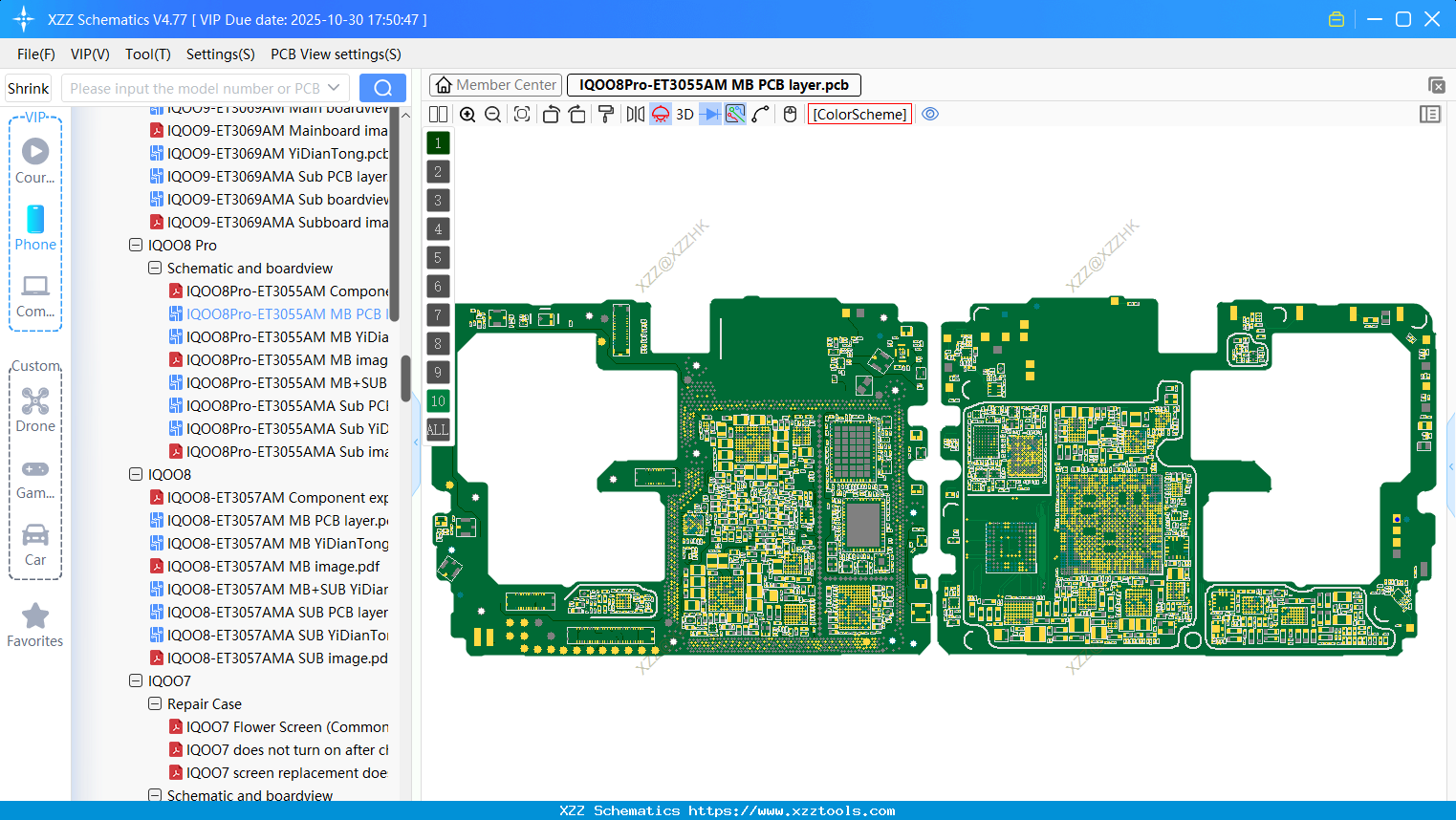 VIVO IQOO8Pro-ET3055AM MB PCB Layer